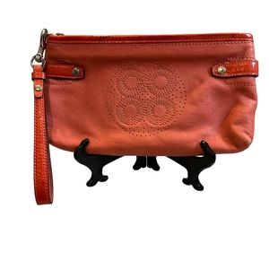Coach Wristlet Leather Clutch Purse